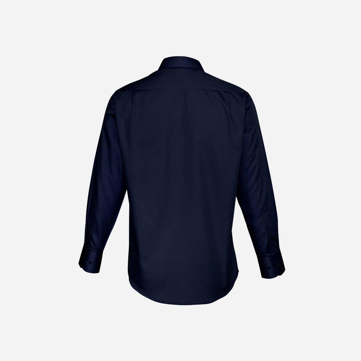 Chemise à manches longues pour homme Biz S522ML en tissu marine, col classique et coupe élégante.