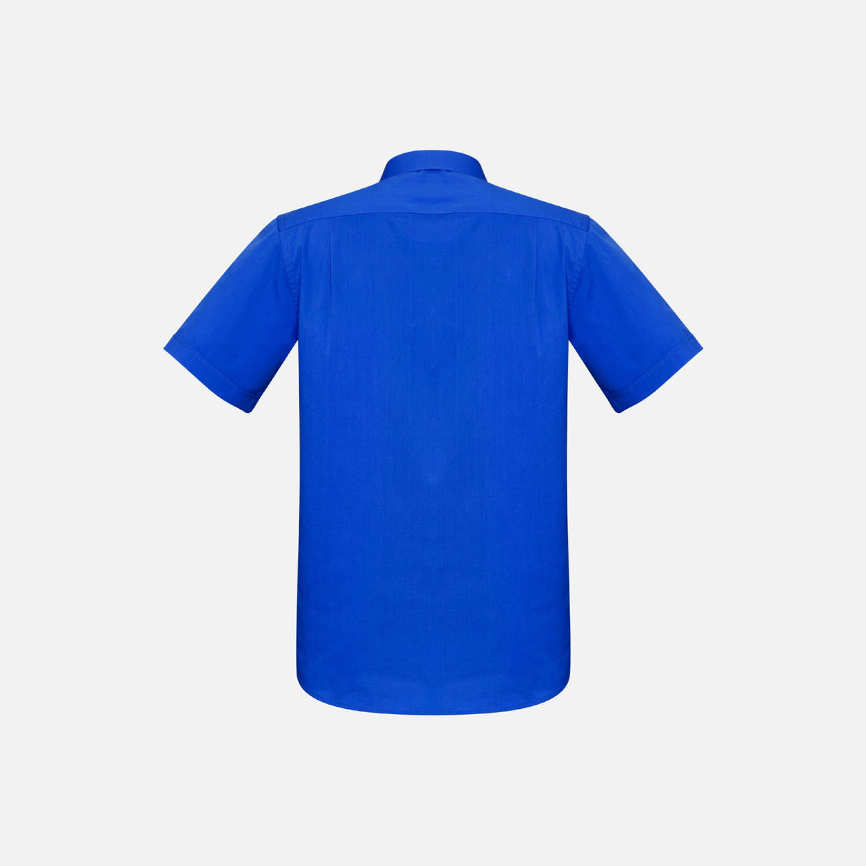 Chemise homme à manches courtes Biz Monaco bleue en coton, vêtements chemises corpo pour été élégantes et confortables