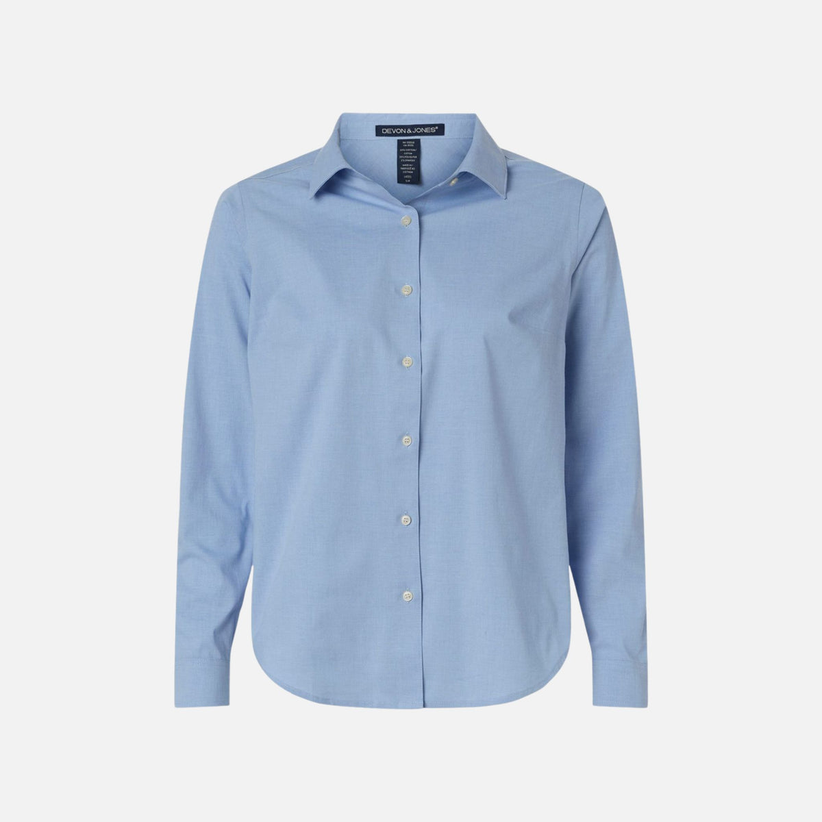 Chemise-manches-longues-femme-DG505W-bleu-devant