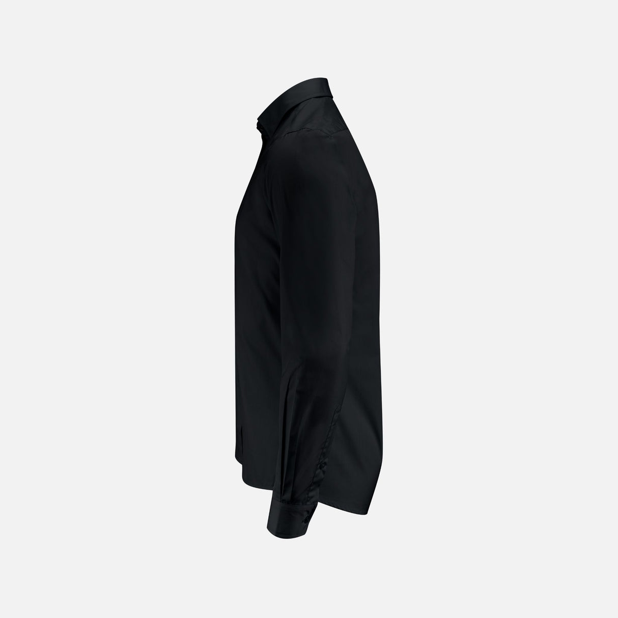 Chemise à manches longues pour homme James Harvest Acton, look business noir, tissu élégant et entretien facile, vêtement classique.