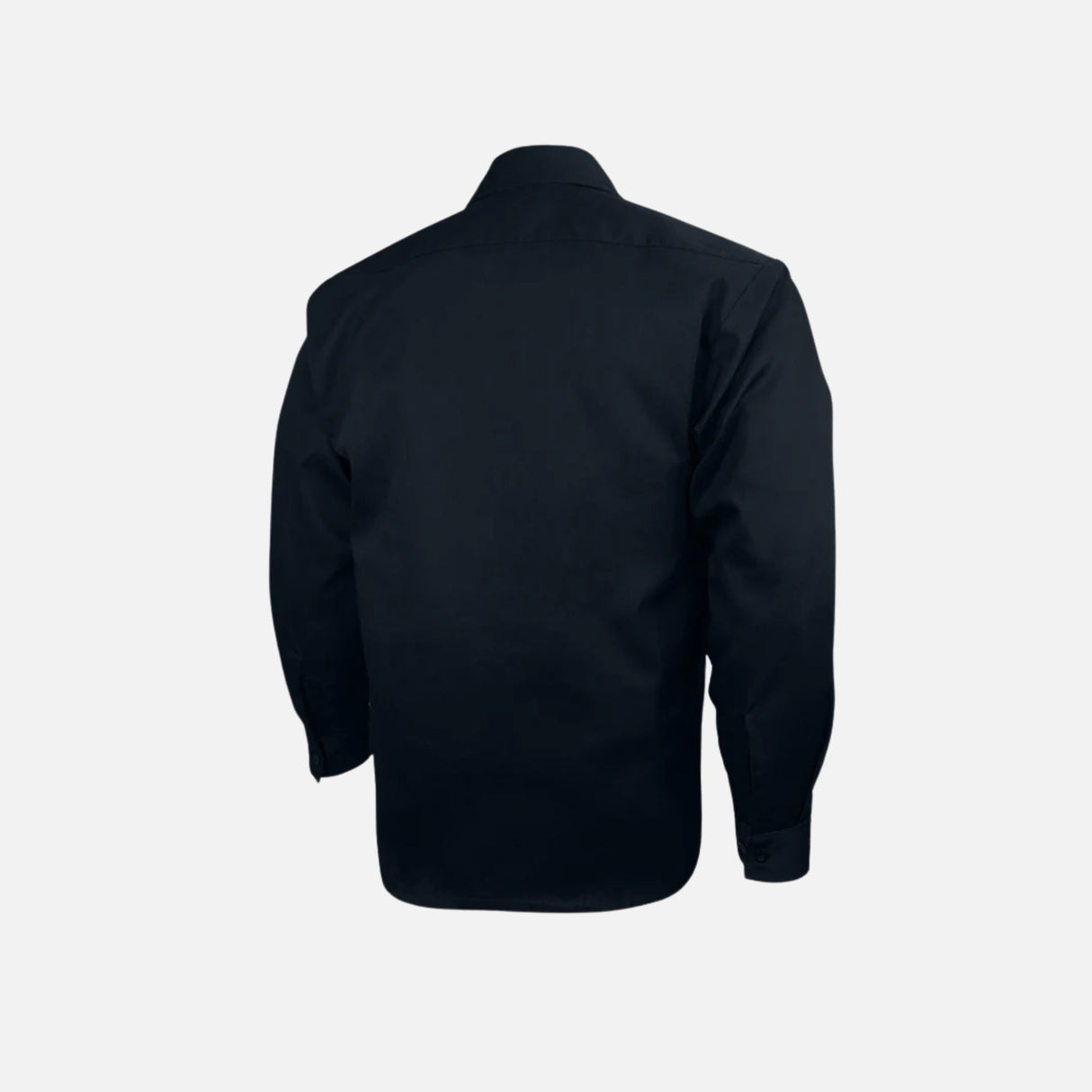 Chemise de travail Gatts manches longues extensible, noire, en tissu robuste pour le travail professionnel.