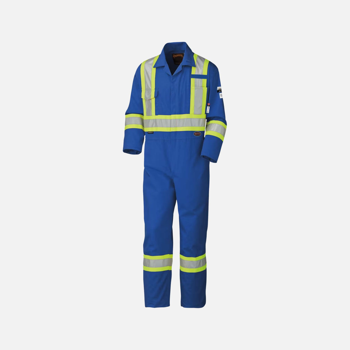 Combinaison ignifuge sans zip Surewerx en bleu royal pour protection contre les arcs électriques et le feu.