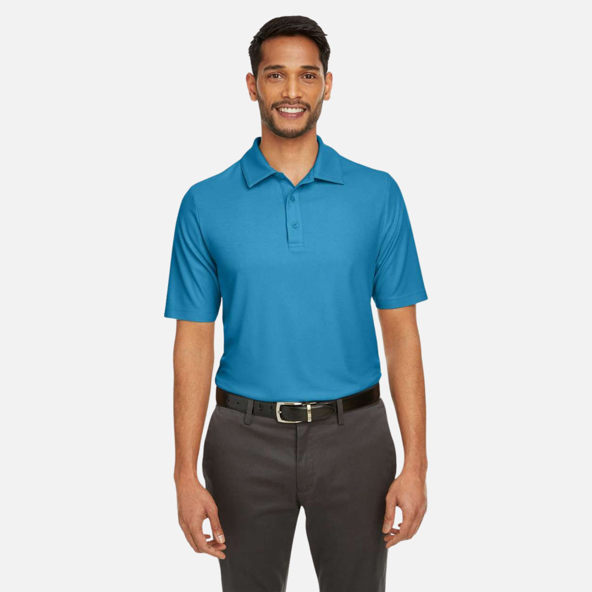 Polo Fusion ChromaSoft Core365, vêtement polo pour le corps, en tissu coloré avec détails modernes, vue de face.