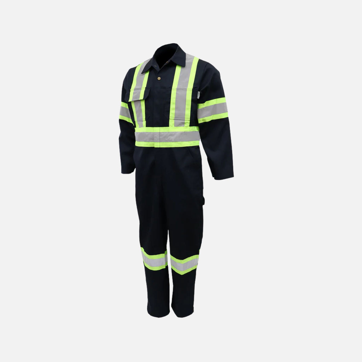 Couvre-tout haute visibilité Gatts marine pour vêtements de sécurité, en tissu résistant et très visible.