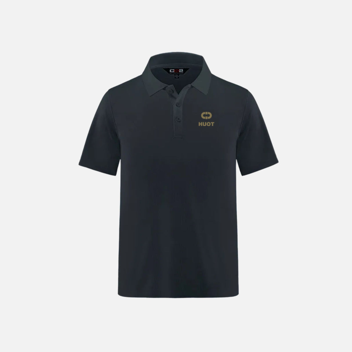 Polo à manches courtes noir de la marque Canada Sportswear, modèle S05785, pour homme ou femme.