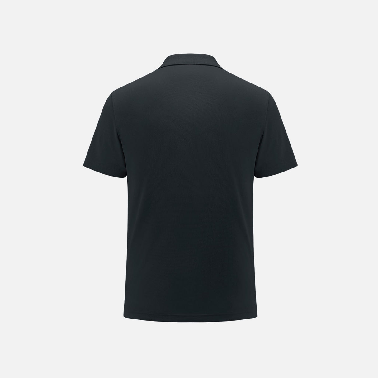 Polo à manches courtes noir Canada Sportswear, modèle S05785, en tissu confortable, porté sur un mannequin.