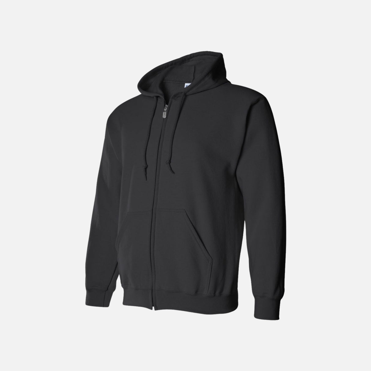 Hoodie-zippee-GILDAN-S_S-18600-noir-côté