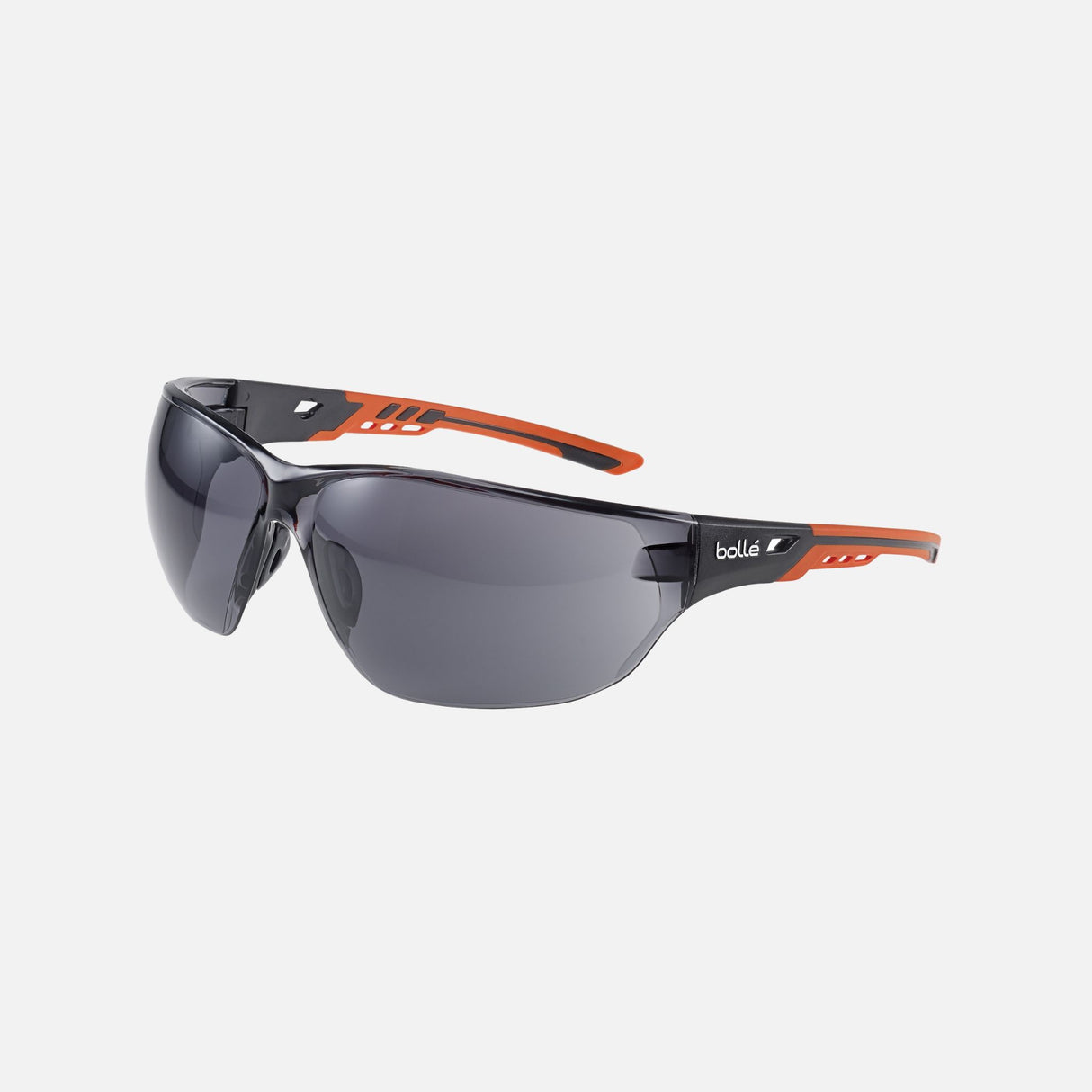 Lunettes de sécurité Bollé Ness Plus avec lentille fumée anti-buée, protection individuelle pour le travail, couleur noir.