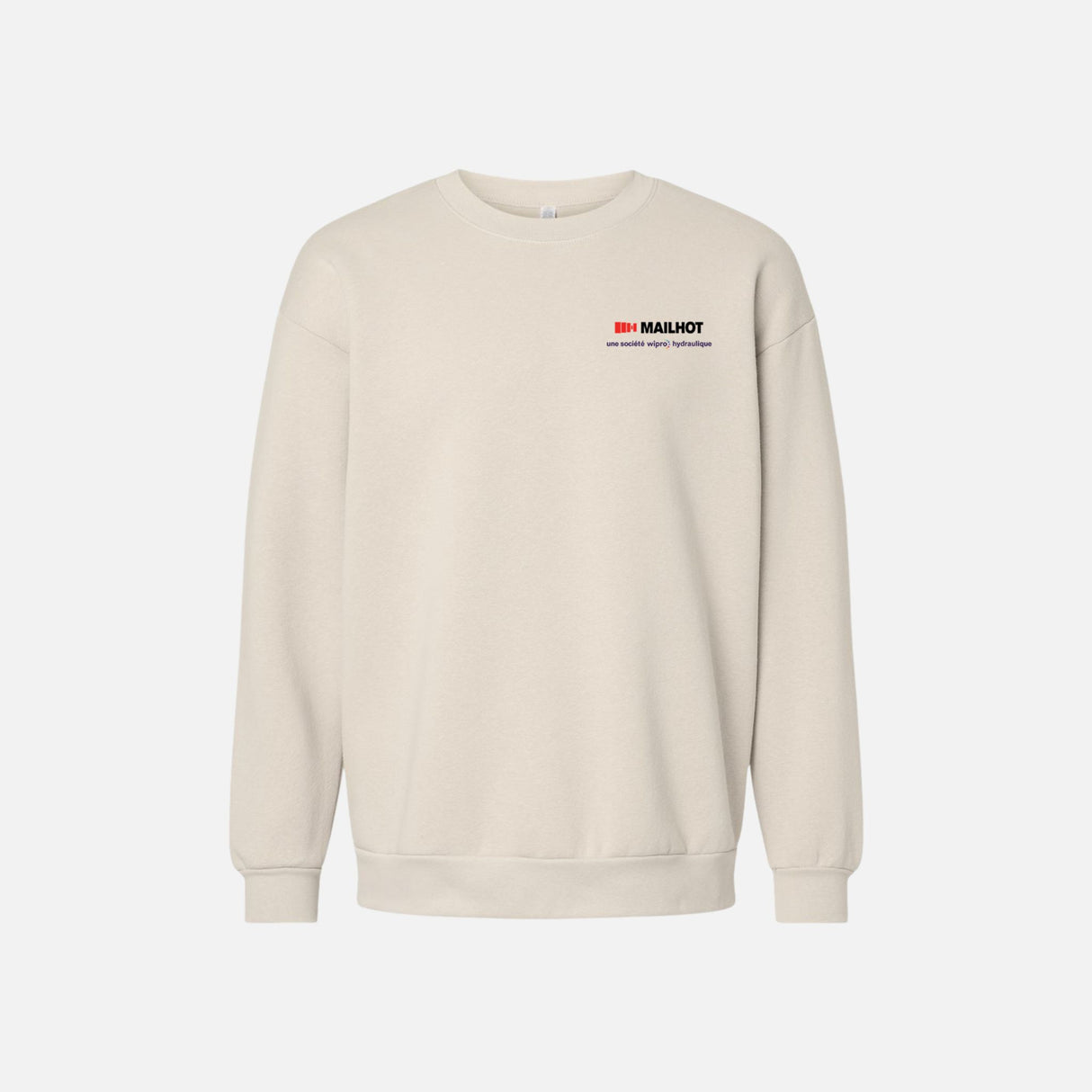 Molleton à col rond unisexe American Apparel RF496, vêtement confortable en molleton gris, idéal pour un look décontracté.