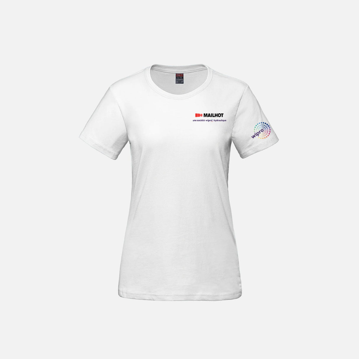 T-shirt en coton peigné blanc pour femme de la marque Canada Sportswear, manches courtes, style décontracté.