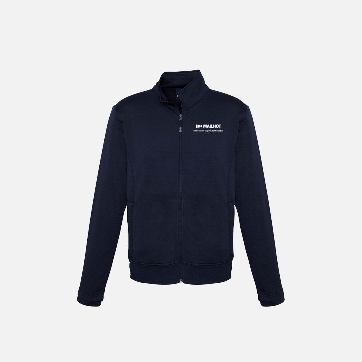Veste zippée pour homme Biz SW520M marine en tissu léger, veste pour hommes dans un style décontracté et moderne.