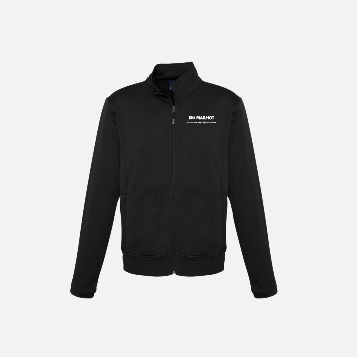 Veste zippée pour homme Biz SW520M en noir, vêtement vestes, style décontracté avec fermeture éclair, tissu léger et confortable