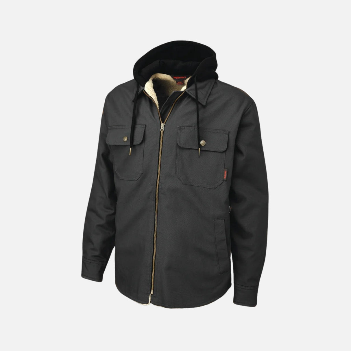 Manteaux-double-Sherpa-ToughDuck-WS03-noir-devant