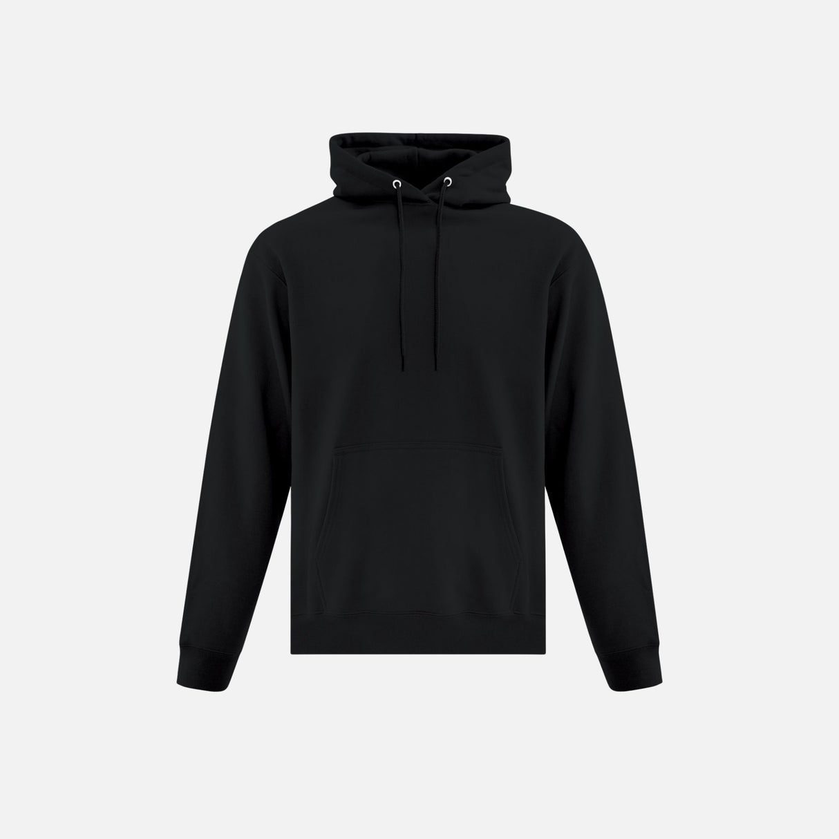 Chandail à capuchon noir ATC en molleton, vêtement confortable pour la collection Everyday, avec une capuche ajustée et durable