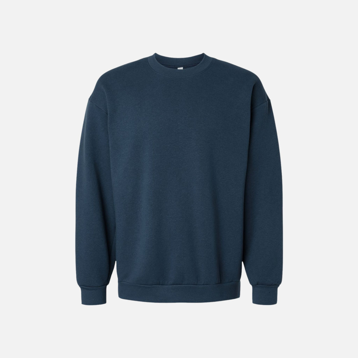 Molleton à col rond unisexe American Apparel RF496 en bleu, vêtement confortable avec capuche, vue de face