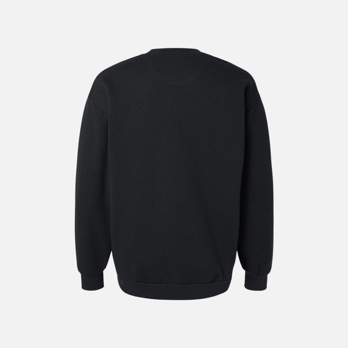 Molleton noir à col rond unisexe de la marque American Apparel, vêtement en molleton pour homme et femme.