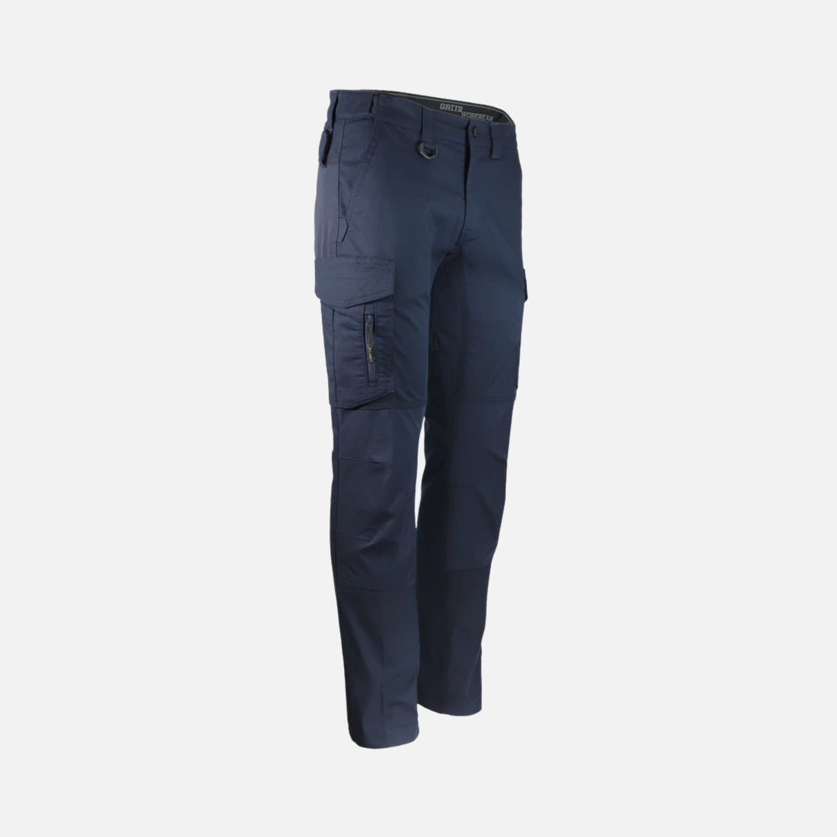 Pantalon de travail extensible Gatts, léger et confortable, en tissu marine, offrant une grande liberté de mouvement.