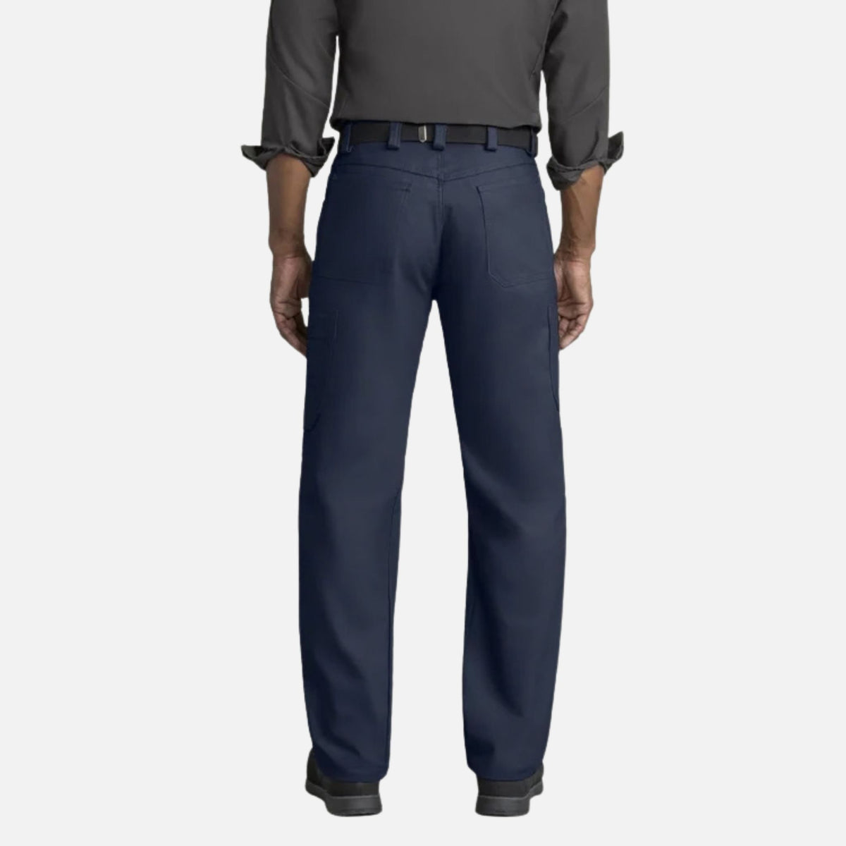 Pantalon de travail extensible et renforcé Red Kap, modèle PT2ABK, en tissu marine, adapté pour le travail.