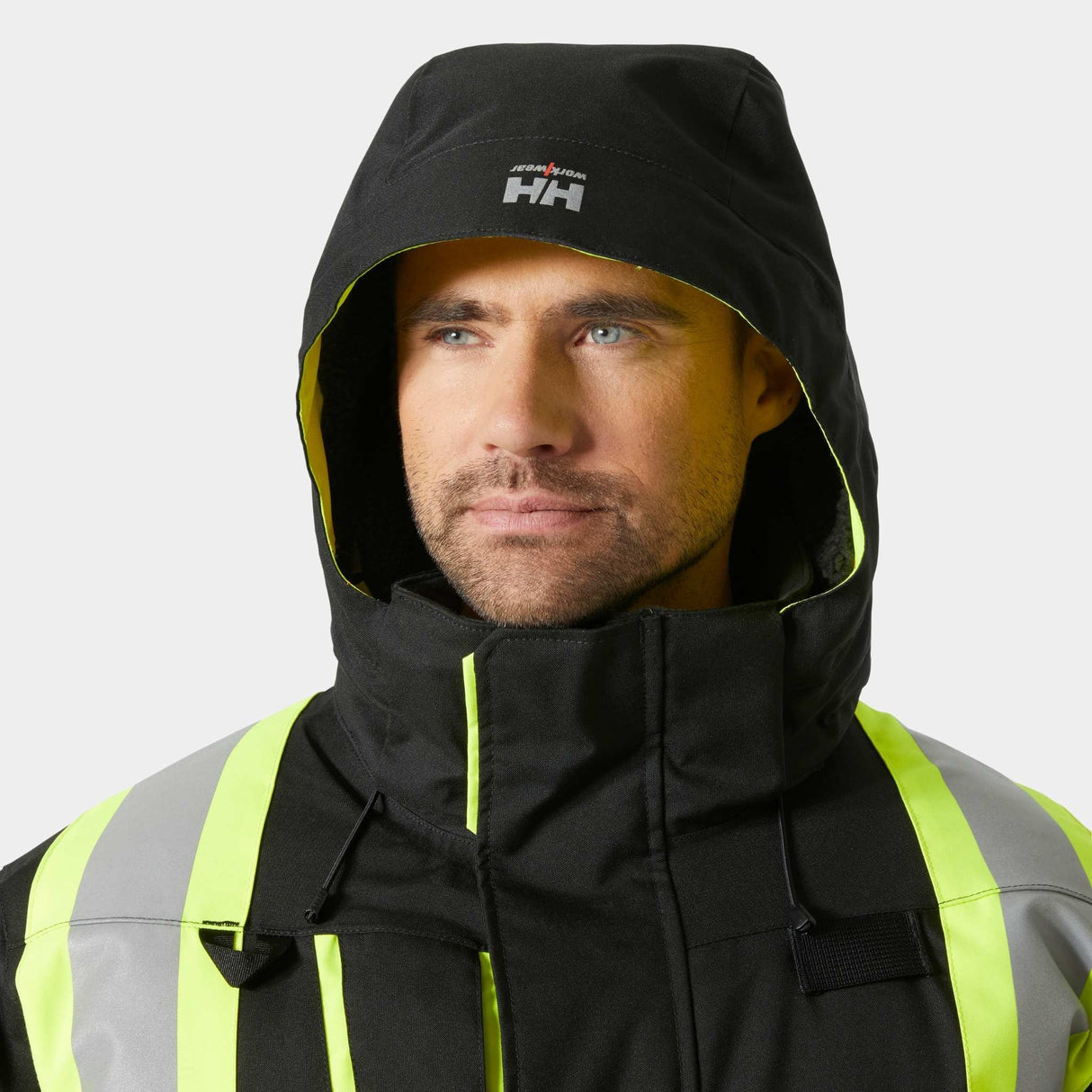 Parka-travail-HH-71316990-noir-capuche-mannequin