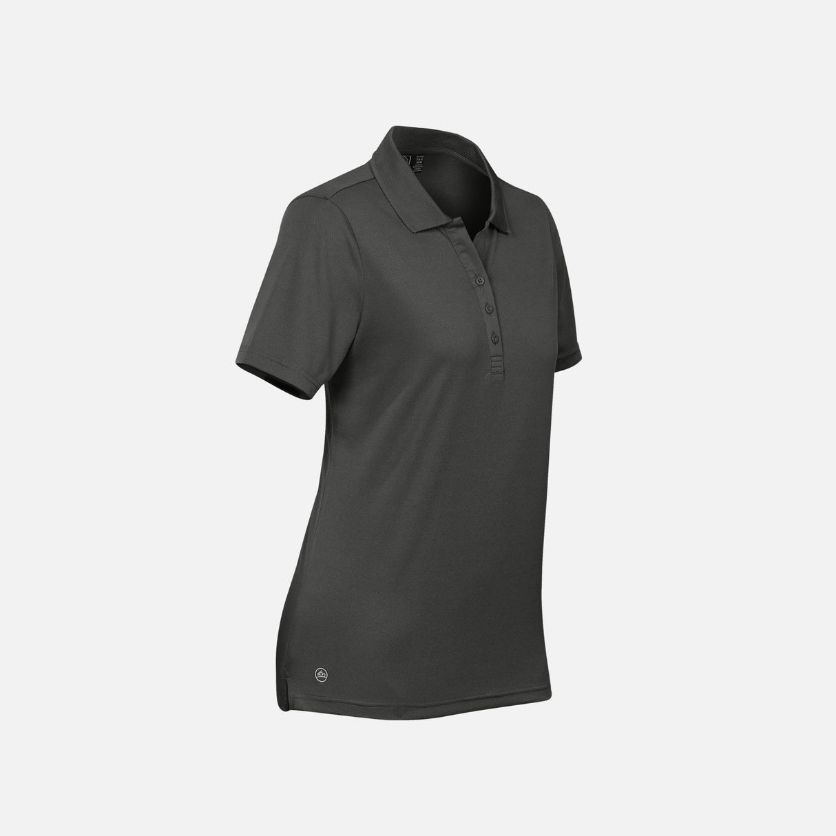 Polo Eclipse Stormtech PG-1W en gris charbon, vêtement polo pour homme avec col et manches longues, tissu confortable.