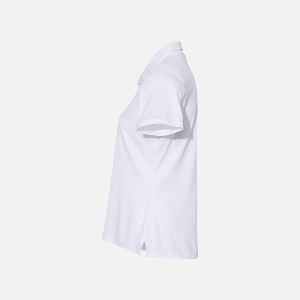 Polo à manches courtes pour femme Adidas Performance blanc, vêtement de sport léger et respirant.