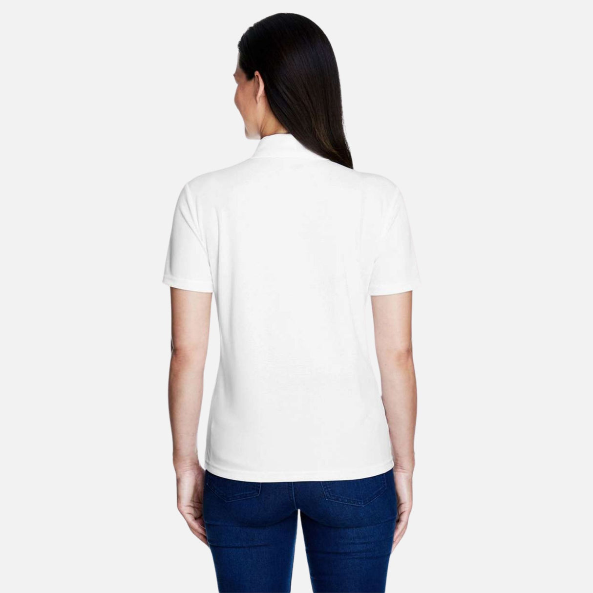 Polo-MC-femme-Core365-S_S-78181-blanc-derrière-mannequin