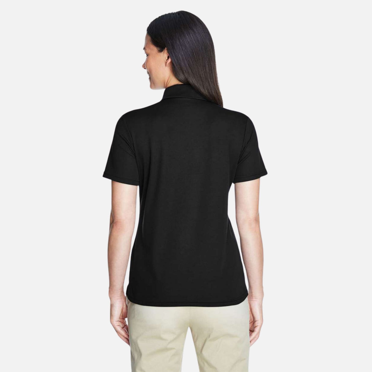 Polo-MC-femme-Core365-S_S-78181-noir-derrière-mannequin