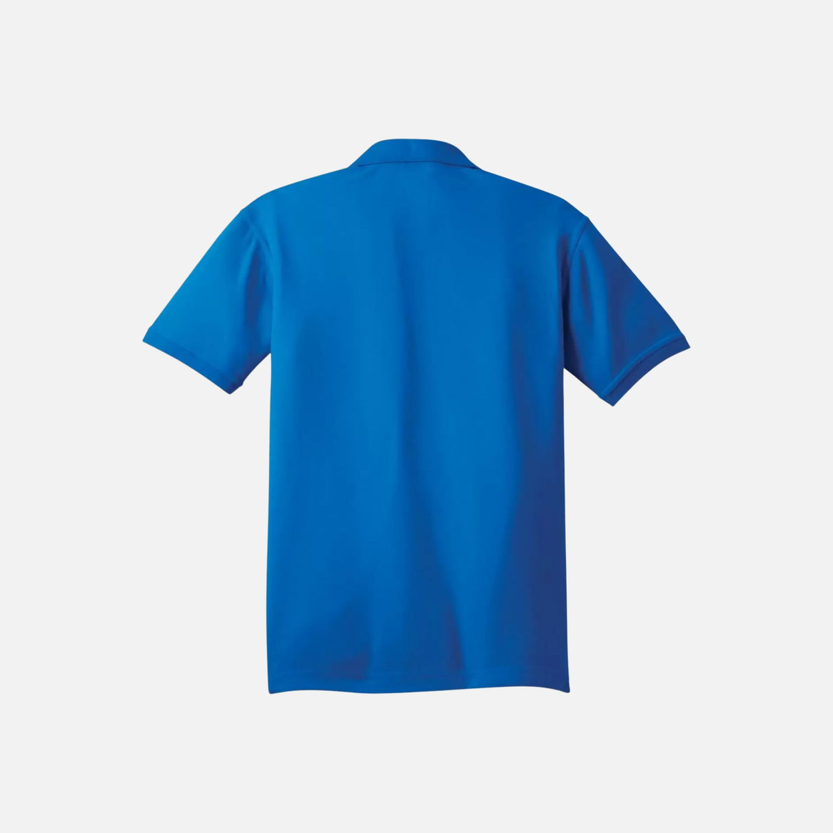 Polo à manches courtes OGIO OG101 en bleu, vêtement polo pour homme avec col et logo visible.
