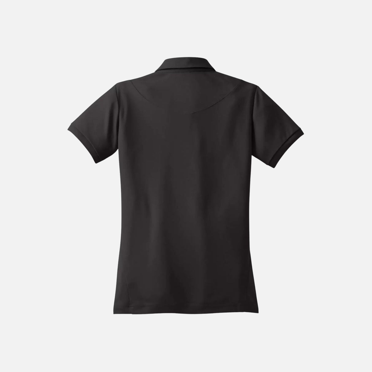 Polo-manche-courte-femme-Sanmar-LOG101-noir-derrière