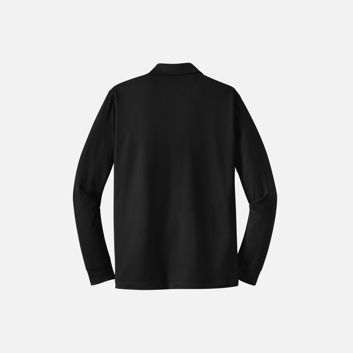 Polo-manche-longue-Sanmar-S445LS-noir-derière