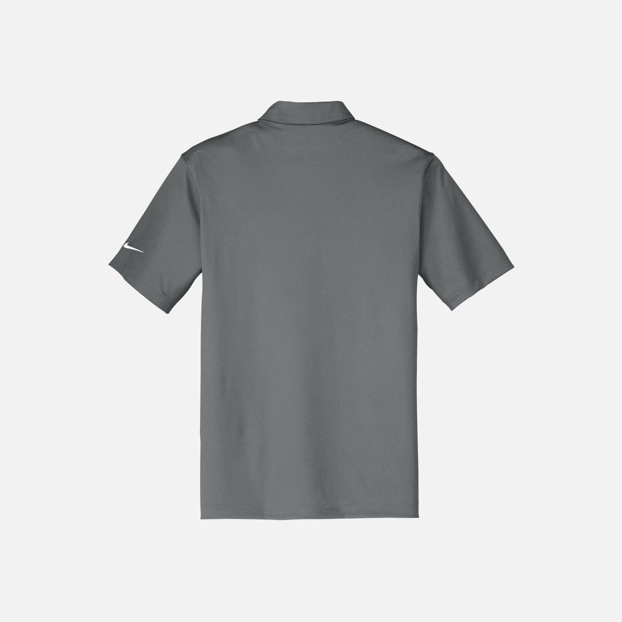 Polo à manches courtes pour homme Nike gris, tissu confortable, col classique, parfait pour un style décontracté.