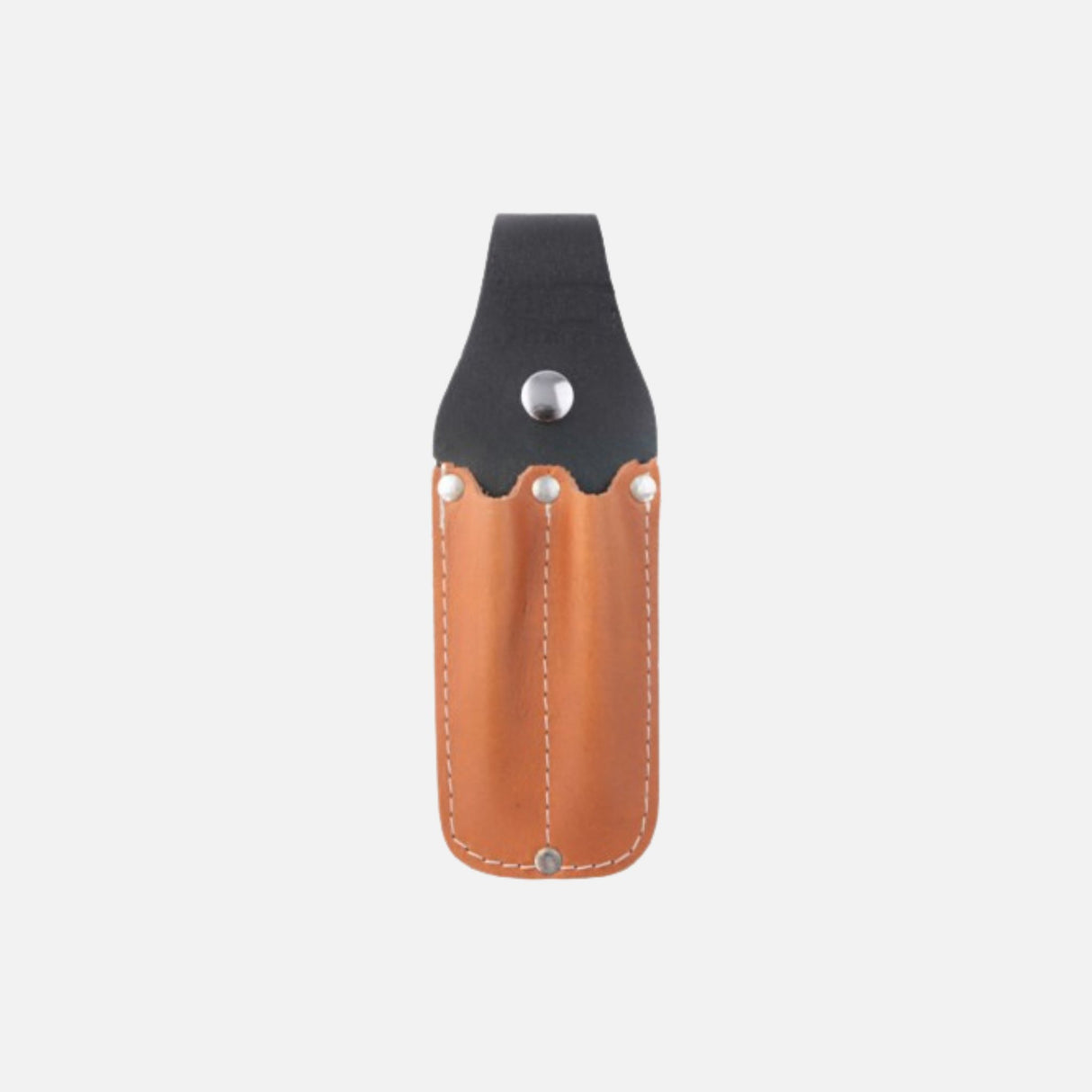 Porte-crayons en cuir Dura Cuir, compact et pratique, avec plusieurs compartiments pour stylos et fournitures de bureau.