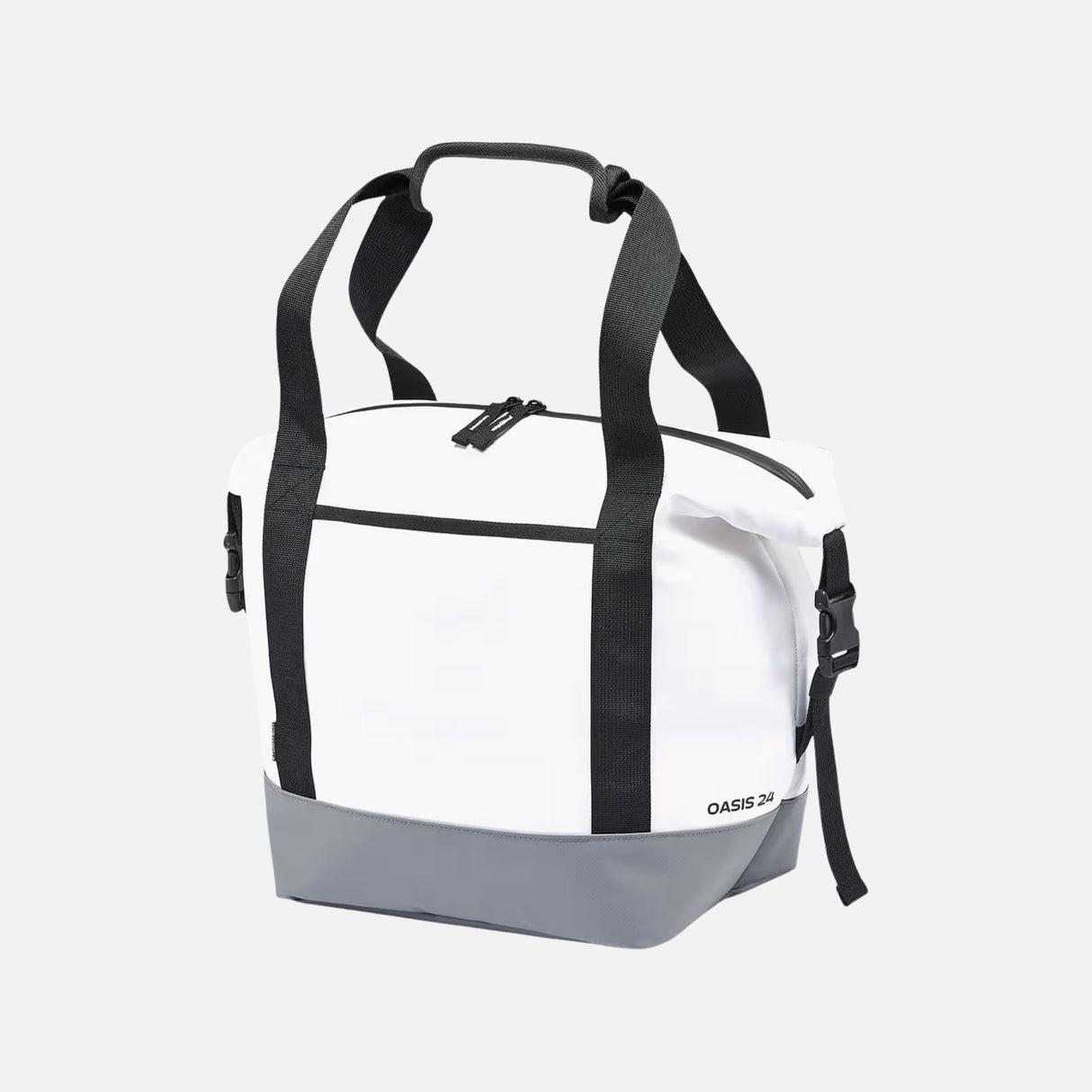 Sac isotherme Stormtech Oasis pour 24 canettes, blanc, pratique pour garder les boissons fraîches et faciles à transporter.
