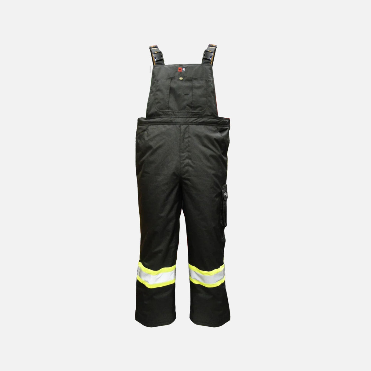 Salopette isolée ignifuge Viking en noir, vêtement de sécurité avec isolation thermique pour protection contre le feu.