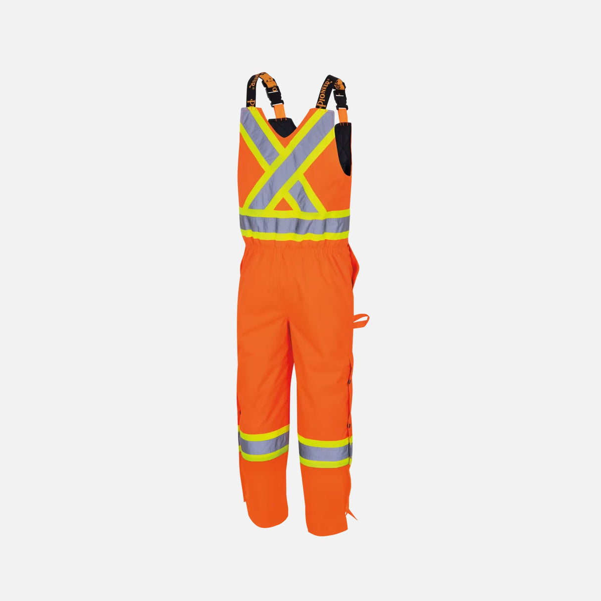 Salopette de sécurité haute visibilité imperméable et isolante de la marque Surewerx, couleur orange, pour protection et sécurité.
