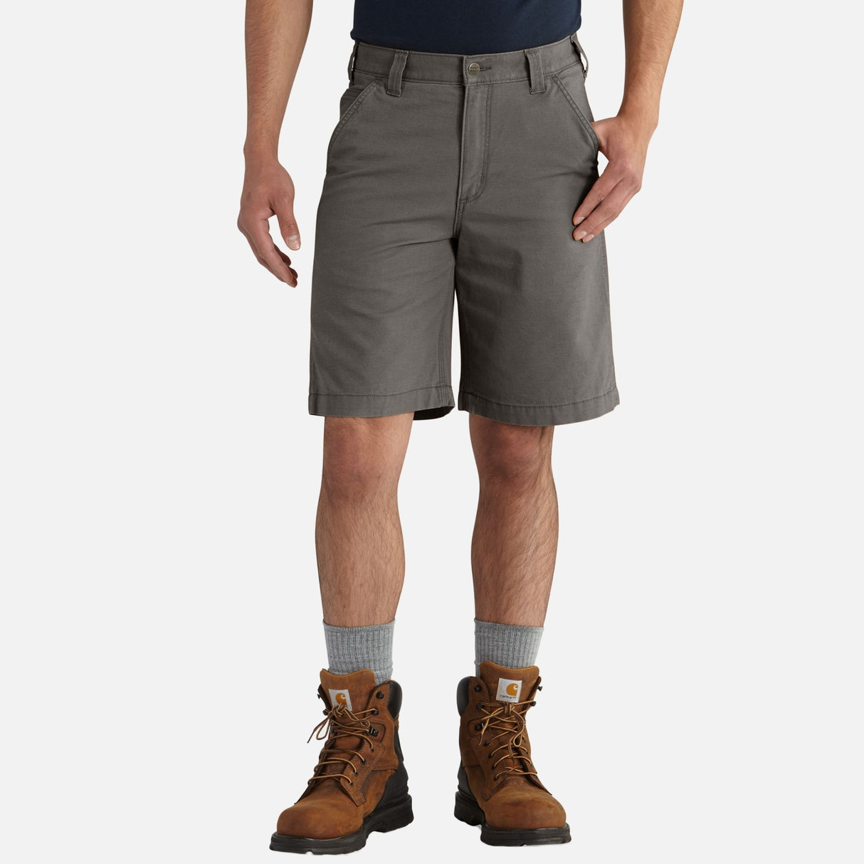 Short-decontracte-travail-Carhartt-102514-gris-devant-mannequin