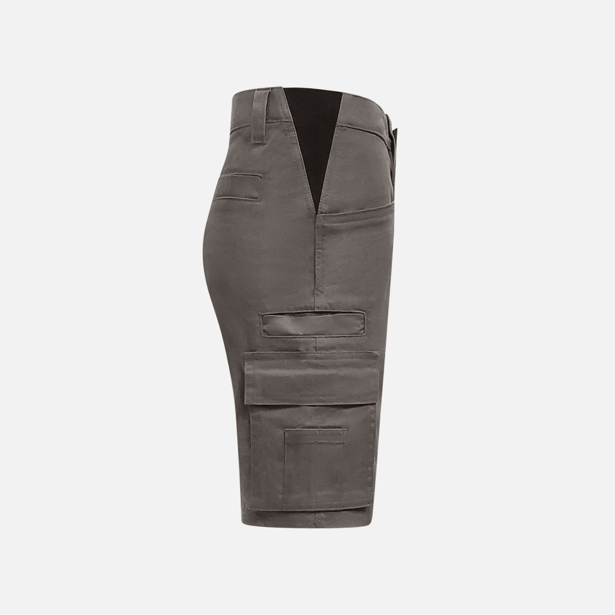 Short cargo extensible gris pour travail, marque WRTK, avec poches cargo et tissu flexible pour une mobilité accrue.