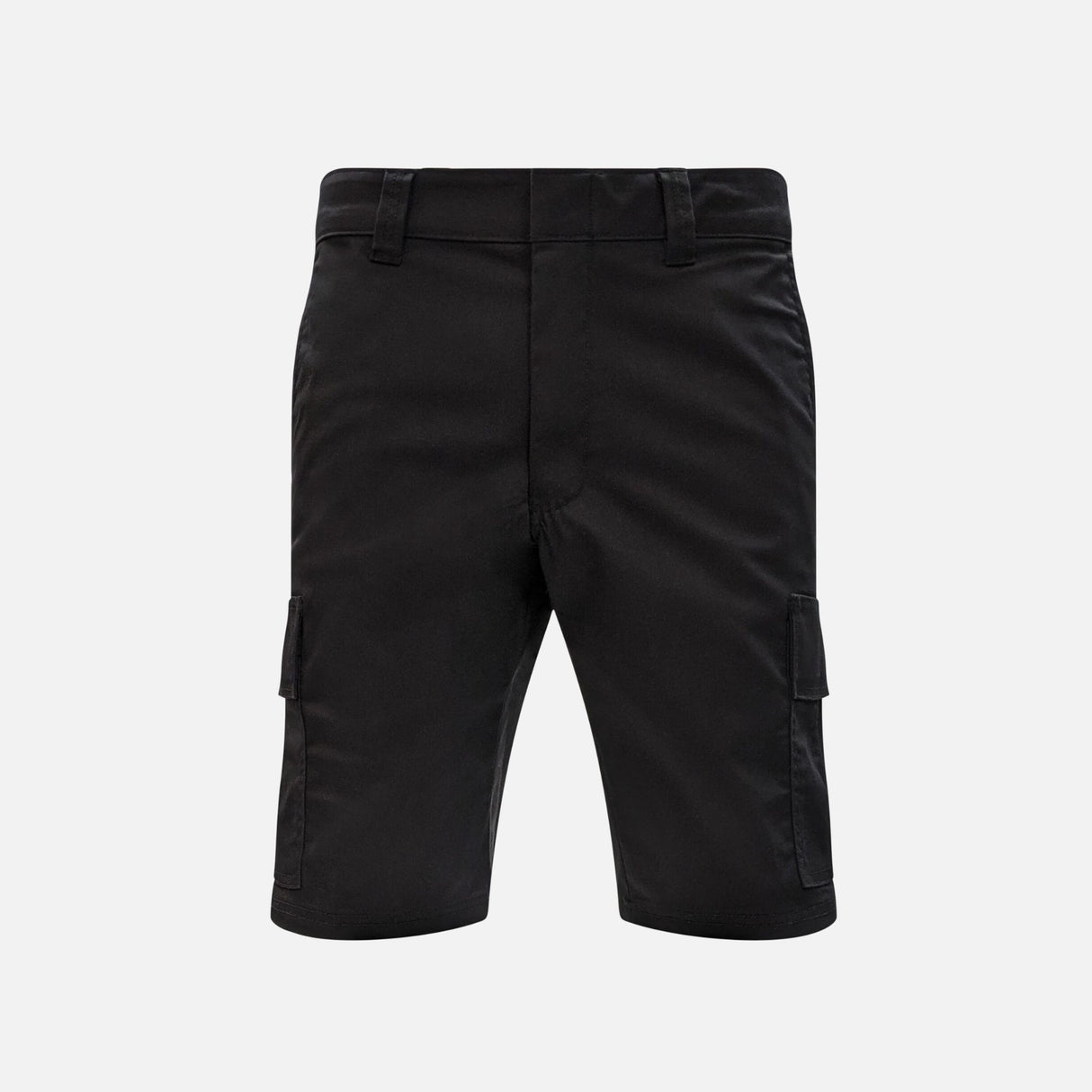 Short de travail extensible noir WRTK, pantalon de travail avec poches pratiques et confort pour usage professionnel.