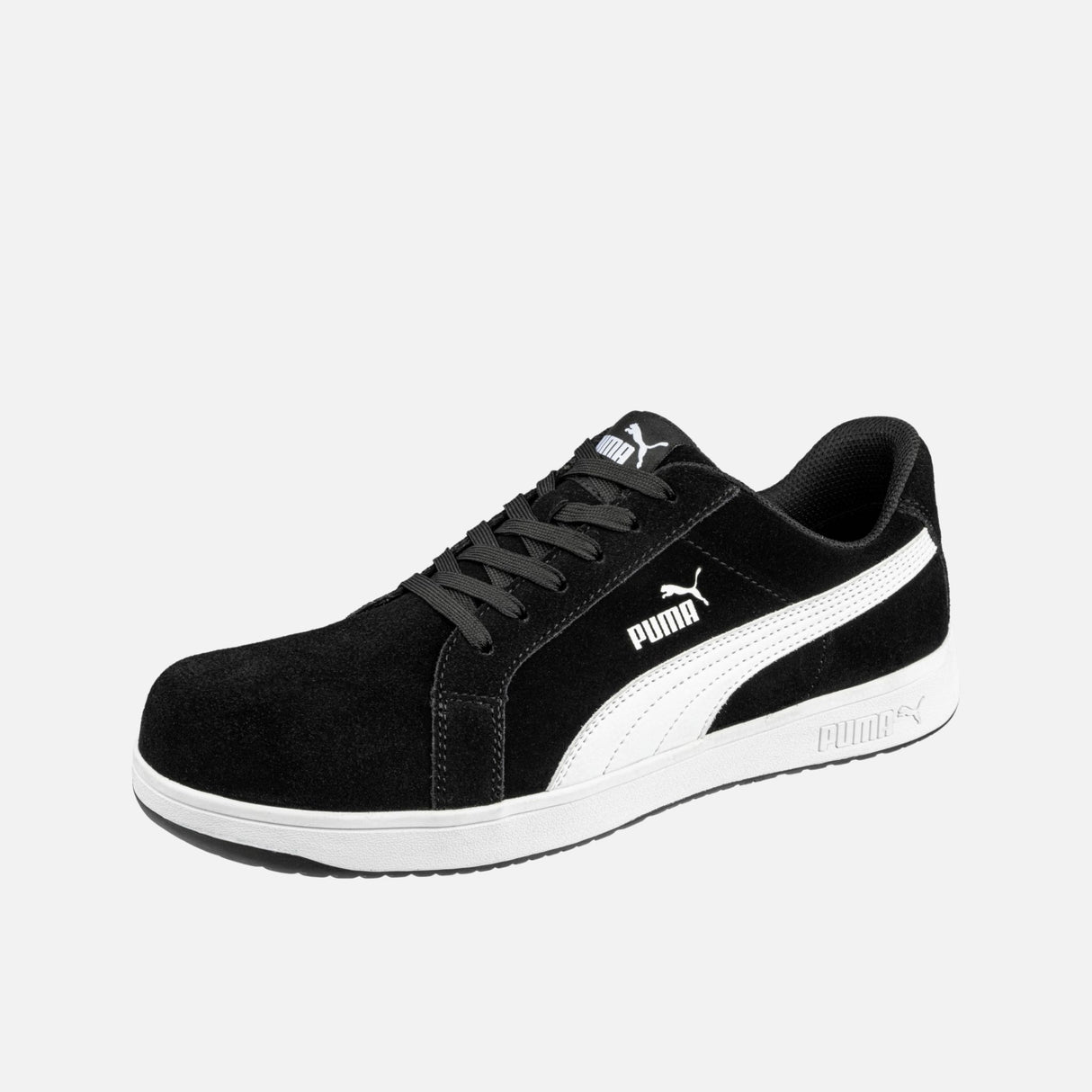 Soulier-travail-Puma-640013-noir-blanc-3/4-gauche