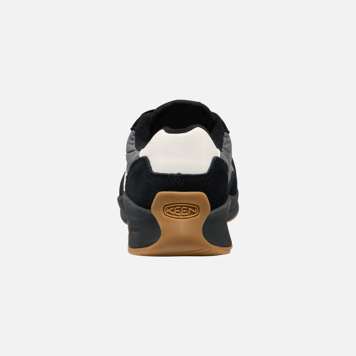Souliers de travail Keen noirs, imperméables et confortables, avec semelle robuste pour sécurité et durabilité.