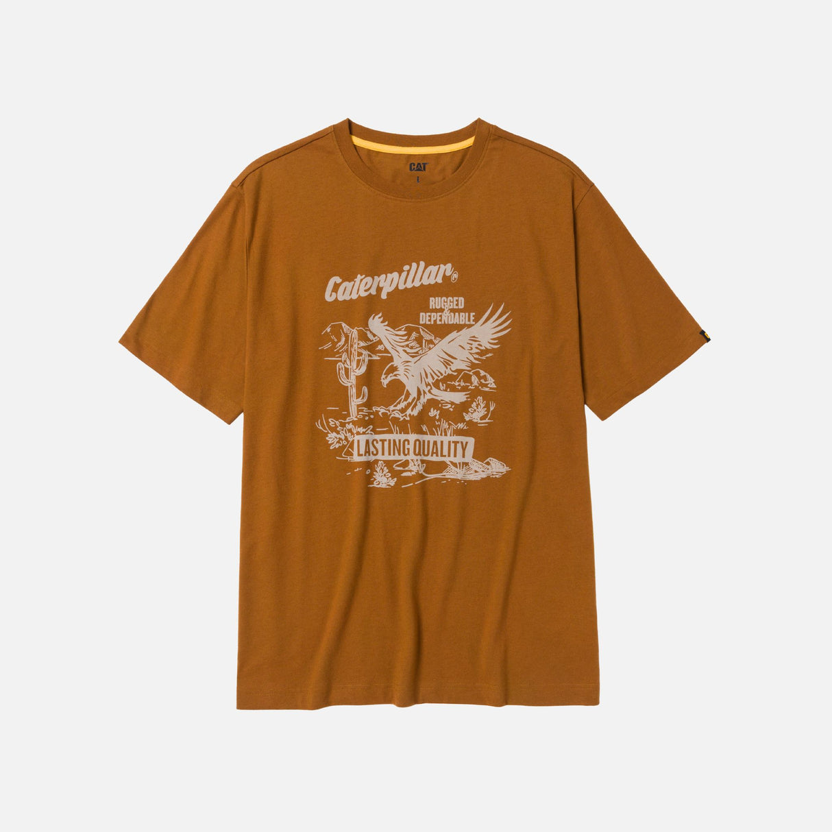 T-shirt-CAT-1010060-14169-brun-devant