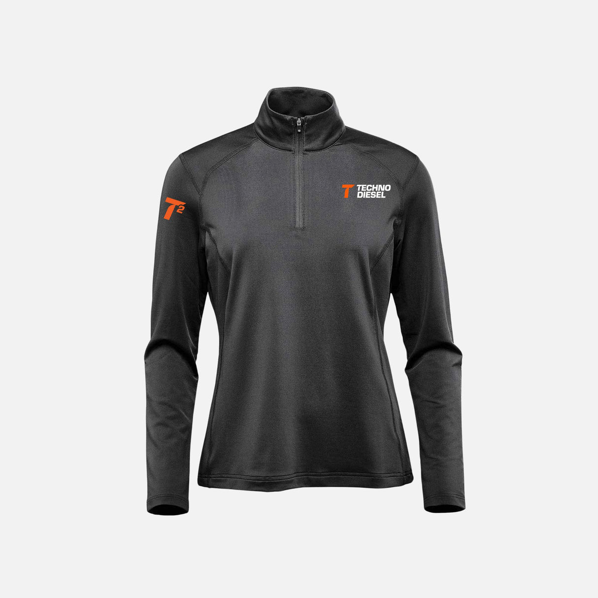 TD-Chandail-quart-zip-femme-Stormtech-QT1W-noir-devant