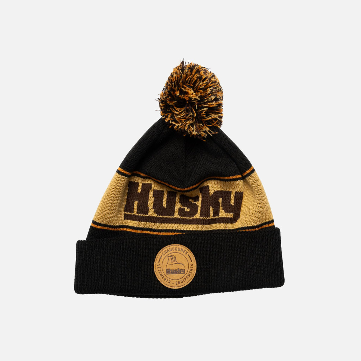 Tuque marron L'Essentiel de la collection HUSKY, accessoires-casquettes-tuques, en laine douce et chaude.