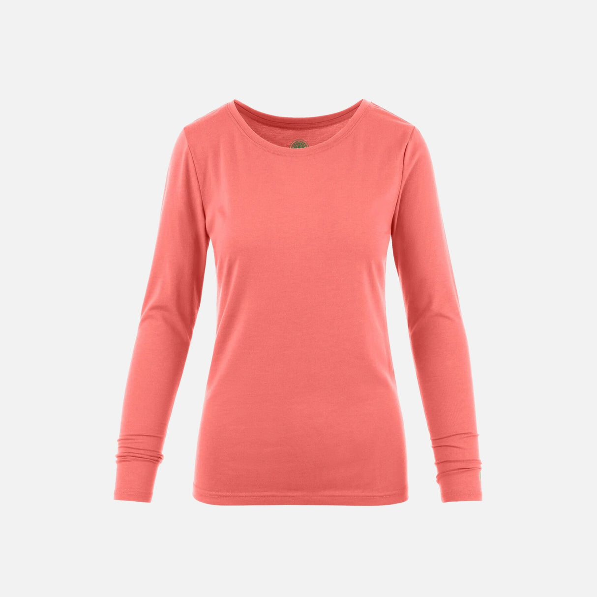 Haut sous-uniforme ultra doux et extensible de Healing Hands pour vêtements uniformes, couleur nectar, porté sur mannequin.