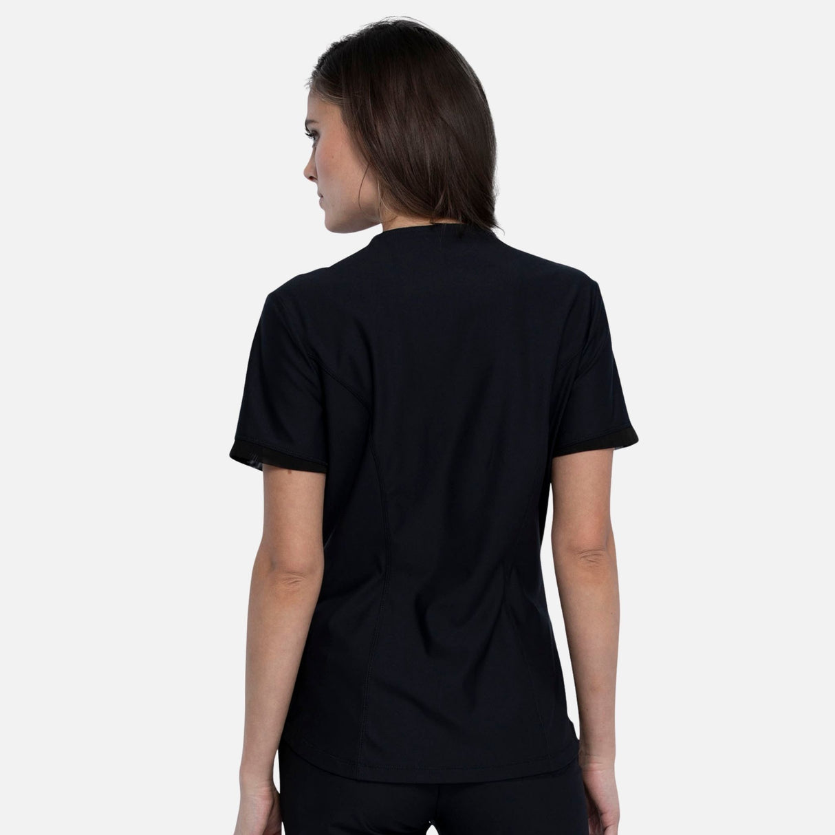 Uniforme-col-V-Cherokee-CK840A-noir-derrière-mannequin