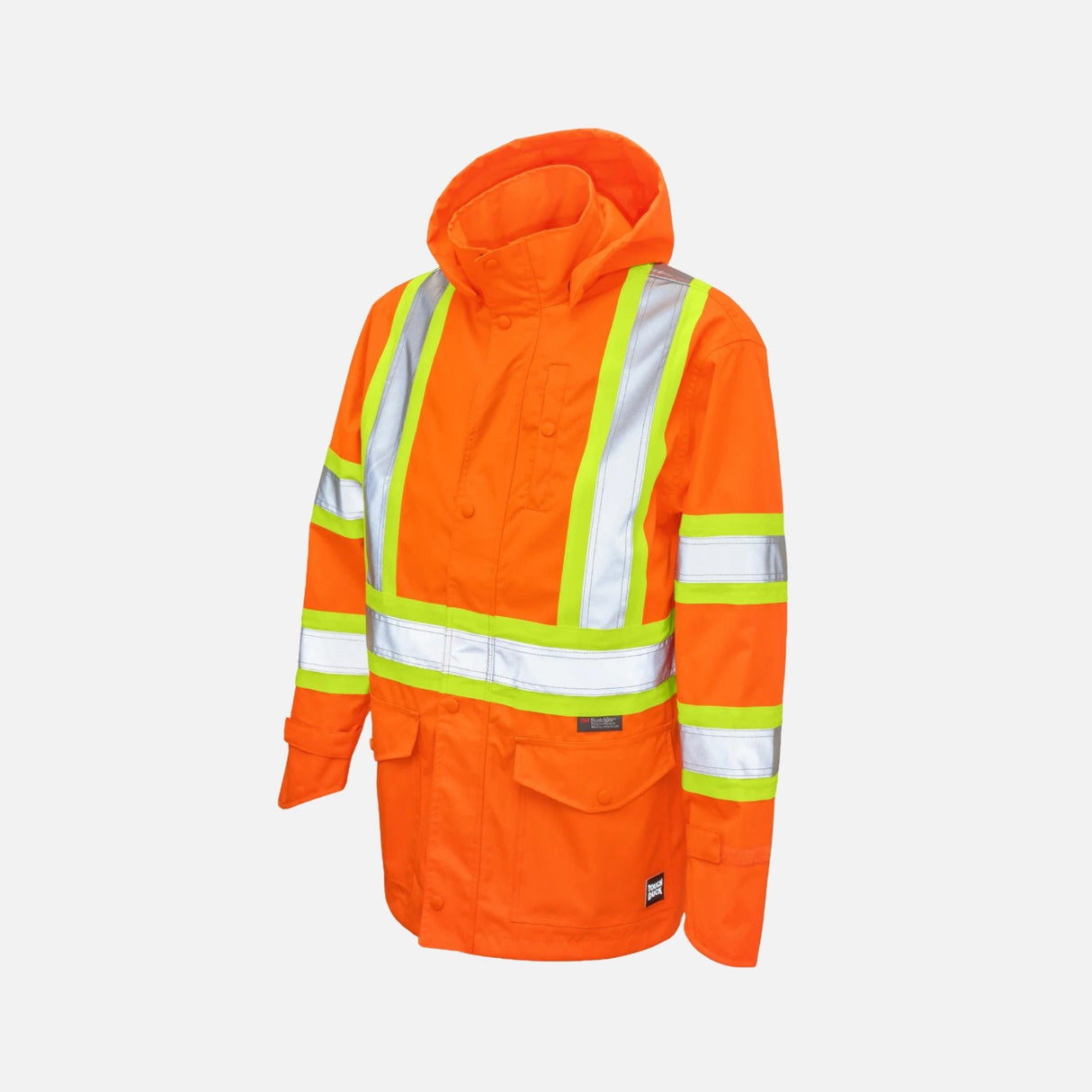 Veste-de-pluie-ToughDuck-SJ35-orange-devant
