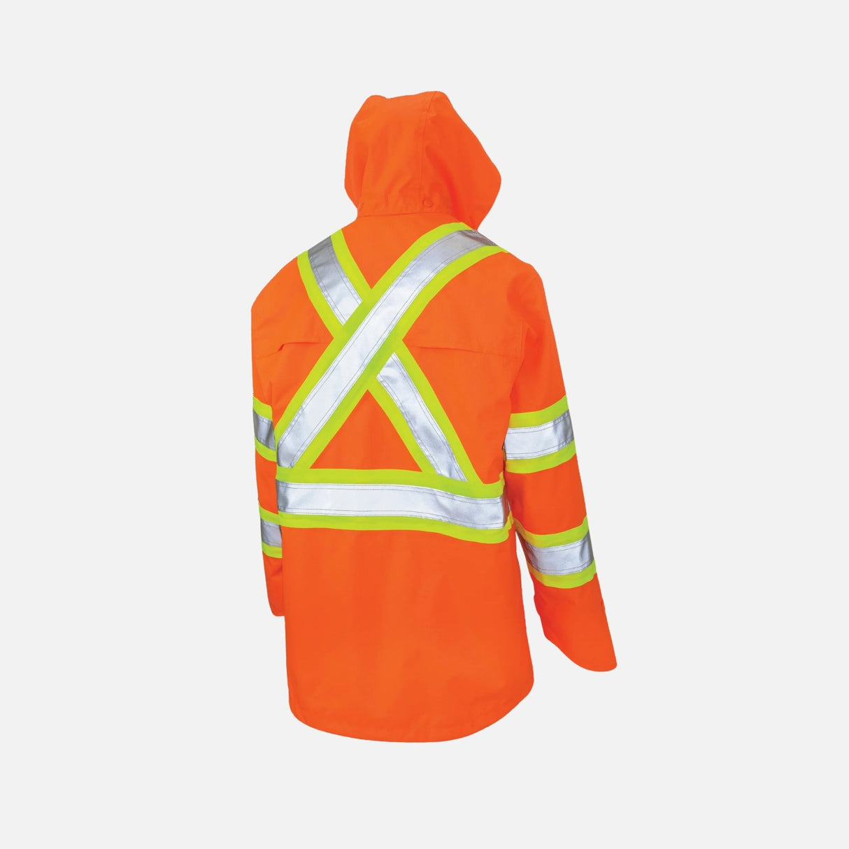 Veste-de-pluie-ToughDuck-SJ35-orange-derrière