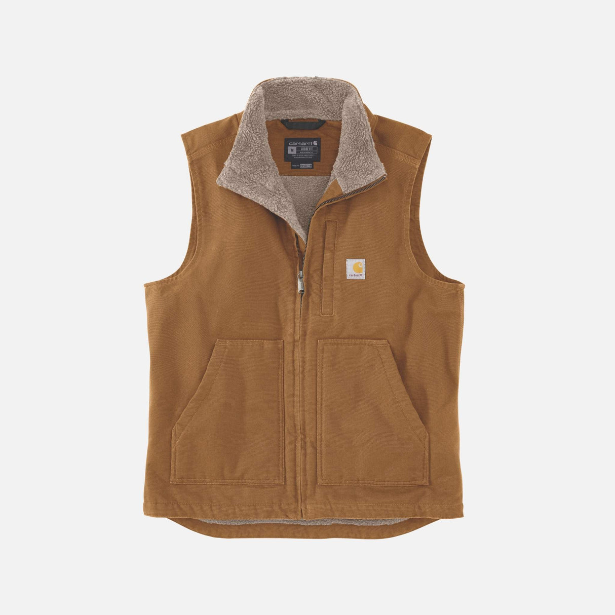 Veste-sans-manche-Carharrt-104277-brun-pale-devant