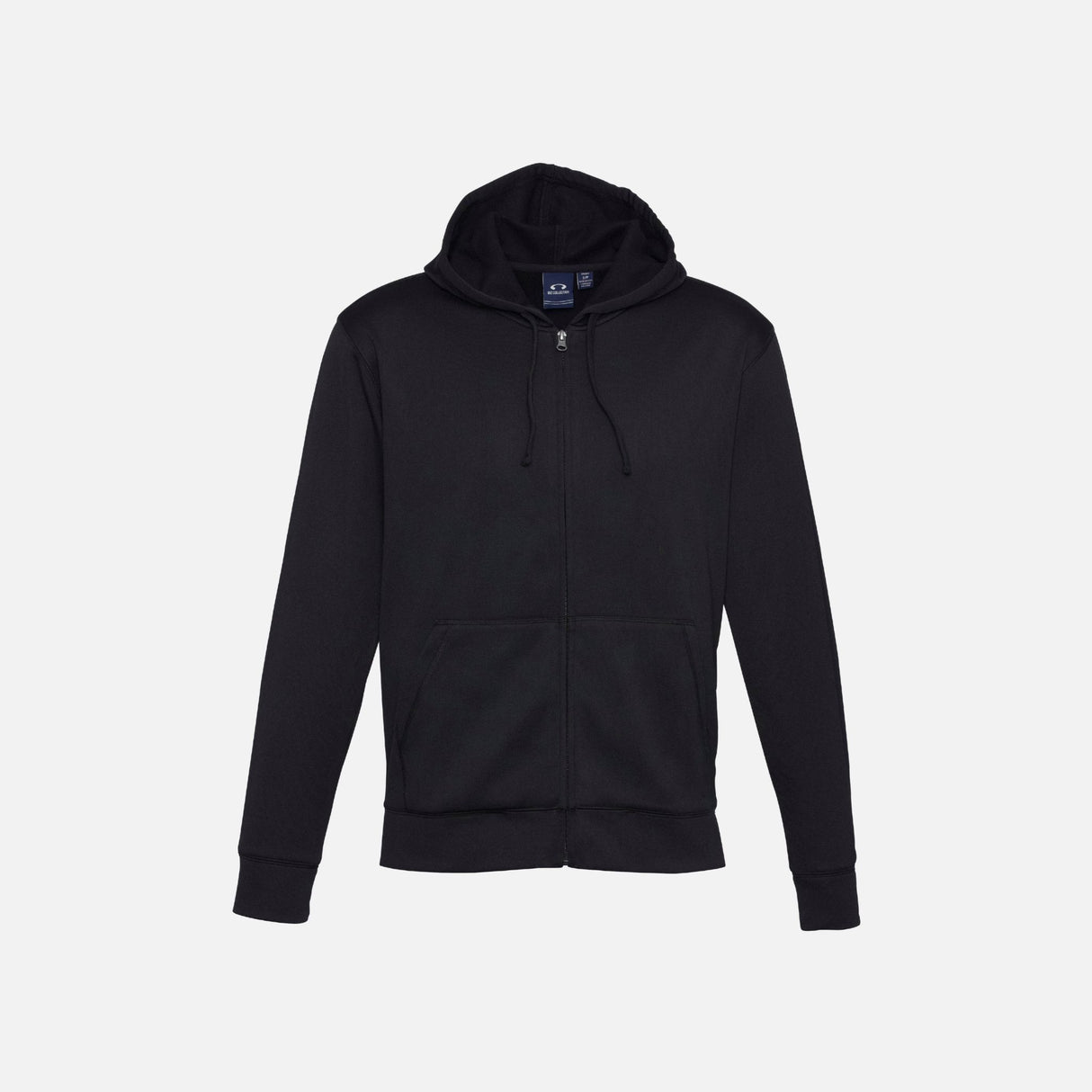 Veste-zippee-homme-Biz-SW308M-noir-devant