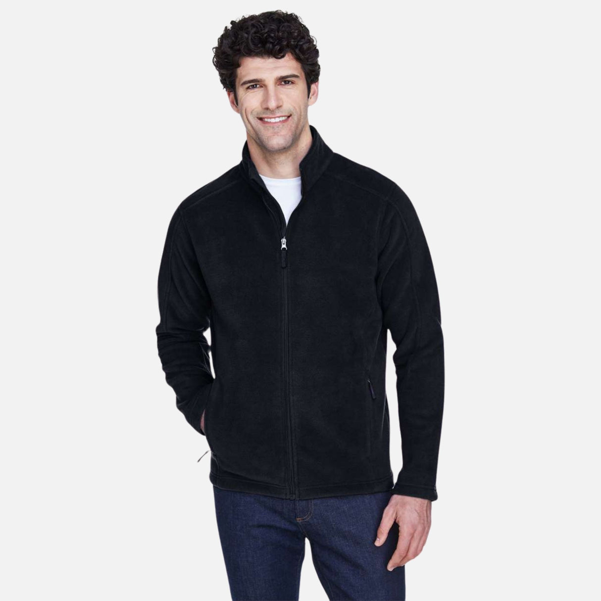 veste-polar-Core365-S_S-88190-noir- devant-mannquin
